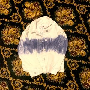 Abercrombie & Fitch - Girls White and Blue Jean Jacket